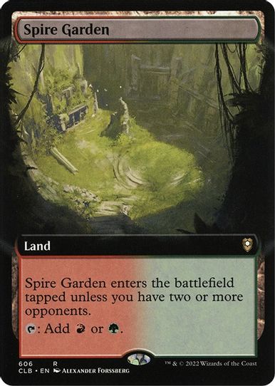 Spire Garden (Extended Art) (606) [Commander Legends: Battle for Baldur's Gate]