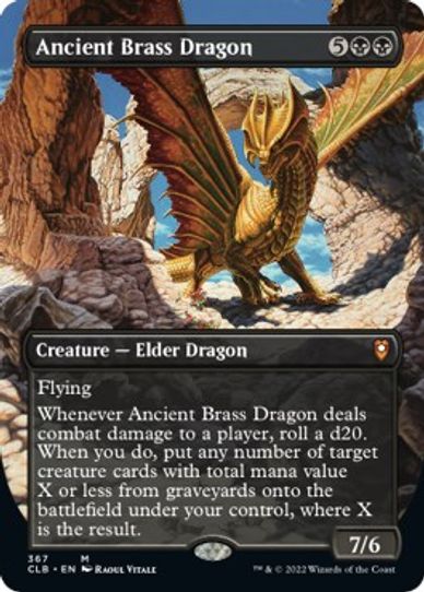 Ancient Brass Dragon (Borderless) (367) [Commander Legends: Battle for Baldur's Gate]