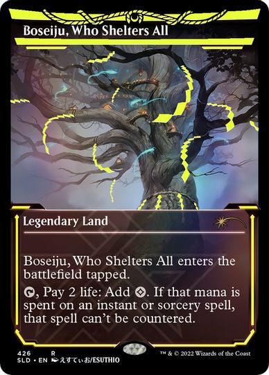 Boseiju, Who Shelters All (Neon Yellow) (426) [Secret Lair Drop Series]
