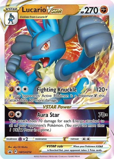 Lucario VSTAR SWSH214 (SWSH214) [SWSH: Sword & Shield Promo Cards]