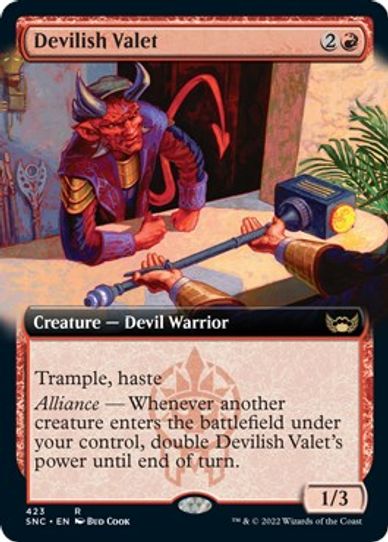 Devilish Valet (Extended Art) (423) [Streets of New Capenna]