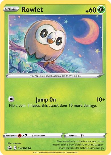 Rowlet SWSH220 (SWSH220) [SWSH: Sword & Shield Promo Cards]