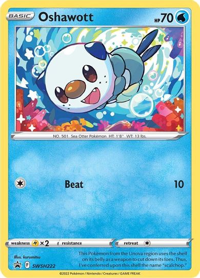 Oshawott SWSH222 (SWSH222) [SWSH: Sword & Shield Promo Cards]