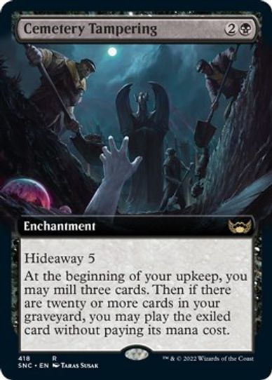 Cemetery Tampering (Extended Art) (418) [Streets of New Capenna]