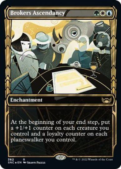 Brokers Ascendancy (Gilded Foil) (362) [Streets of New Capenna]