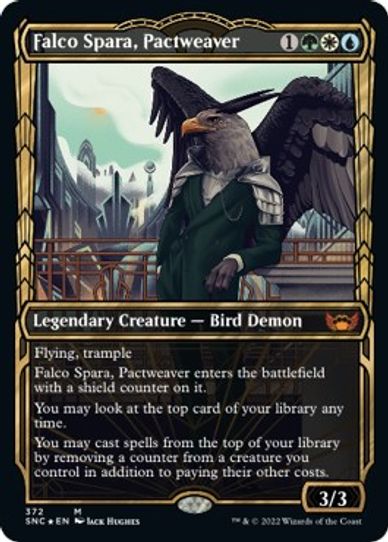 Falco Spara, Pactweaver (Gilded Foil) (372) [Streets of New Capenna]