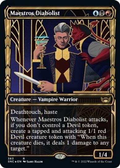 Maestros Diabolist (Gilded Foil) (383) [Streets of New Capenna]
