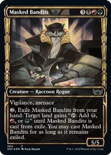 Masked Bandits (Gilded Foil) (384) [Streets of New Capenna]