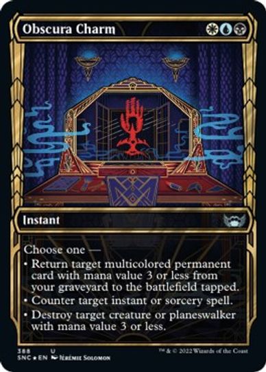 Obscura Charm (Gilded Foil) (388) [Streets of New Capenna]