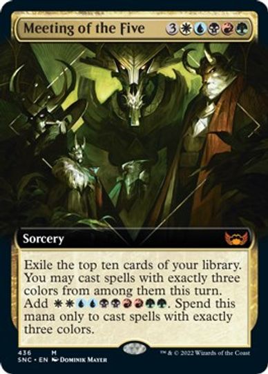 Meeting of the Five (Extended Art) (436) [Streets of New Capenna]