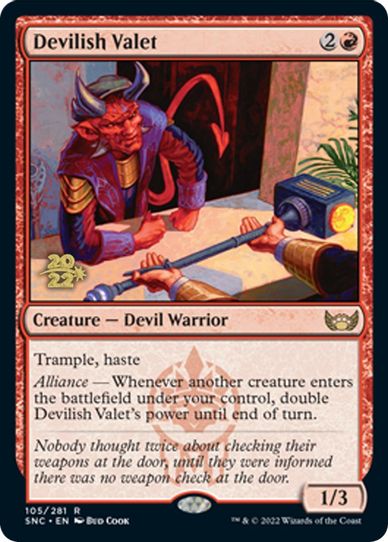 Devilish Valet (105) [Prerelease Cards]