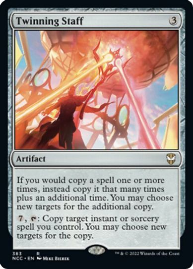 Twinning Staff (383) [Commander: Streets of New Capenna]