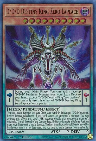 D/D/D Destiny King Zero Laplace (GFP2-EN079) [Ghosts From the Past: The 2nd Haunting]