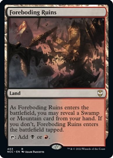 Foreboding Ruins (403) [Commander: Streets of New Capenna]