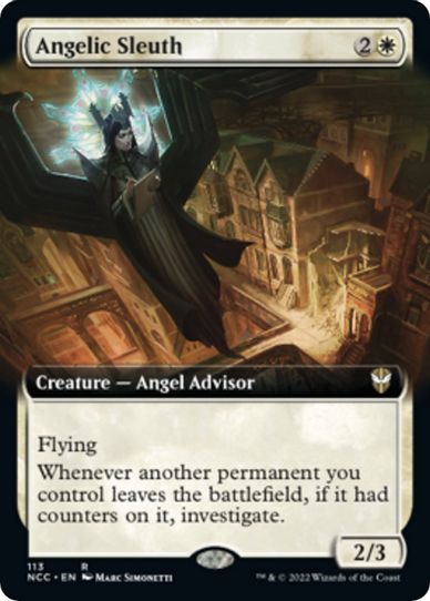 Angelic Sleuth (Extended Art) (113) [Commander: Streets of New Capenna]