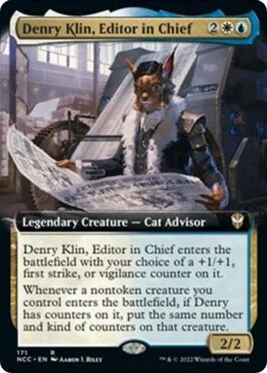 Denry Klin, Editor in Chief (Extended Art) (171) [Commander: Streets of New Capenna]