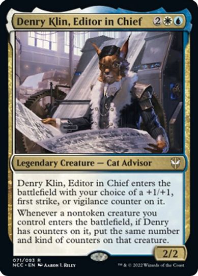 Denry Klin, Editor in Chief (71) [Commander: Streets of New Capenna]