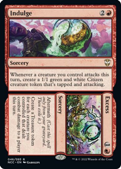 Indulge // Excess (46) [Commander: Streets of New Capenna]