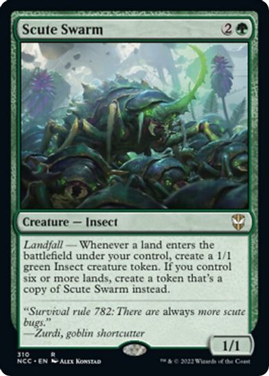 Scute Swarm (310) [Commander: Streets of New Capenna]