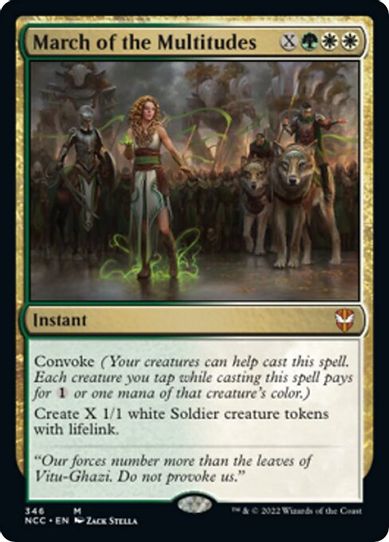 March of the Multitudes (346) [Commander: Streets of New Capenna]