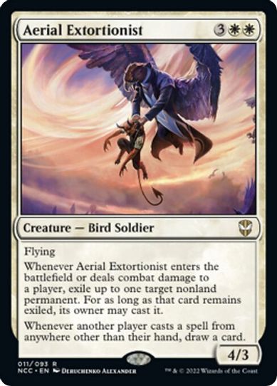 Aerial Extortionist (11) [Commander: Streets of New Capenna]