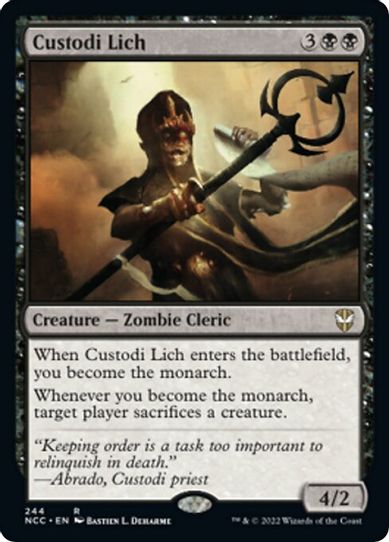 Custodi Lich (244) [Commander: Streets of New Capenna]