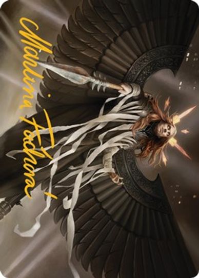 Angel of Suffering Art Card (Gold-Stamped Signature) (16) [Art Series: Streets of New Capenna]