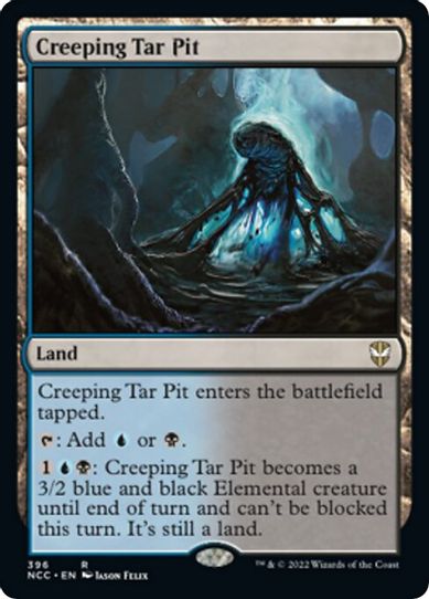 Creeping Tar Pit (396) [Commander: Streets of New Capenna]