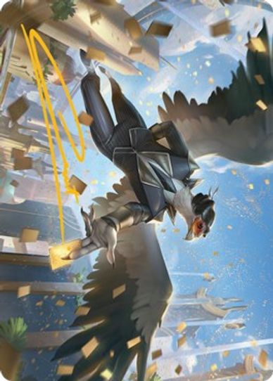 Skyboon Evangelist Art Card (Gold-Stamped Signature) (51) [Art Series: Streets of New Capenna]