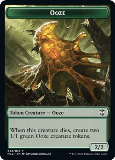 Ooze // Treasure Double-sided Token (26 // 15) [Commander: Streets of New Capenna]