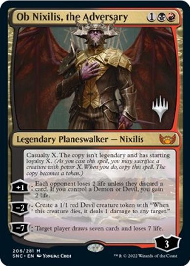 Ob Nixilis, the Adversary (206) [Promo Pack: Streets of New Capenna]
