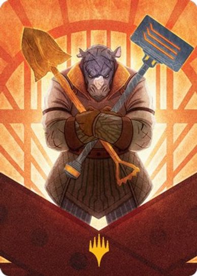 Mr. Orfeo, the Boulder Art Card (Gold-Stamped) (70) [Art Series: Streets of New Capenna]