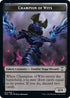 TentacleChampion of Wits Double-sided Token (1314) [Commander: Streets of New Capenna]