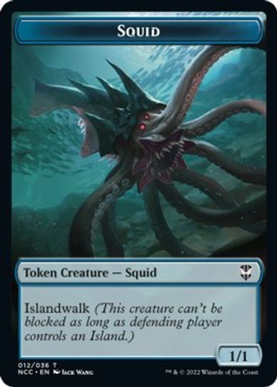 SquidTreasure Double-sided Token (1213) [Commander: Streets of New Capenna]