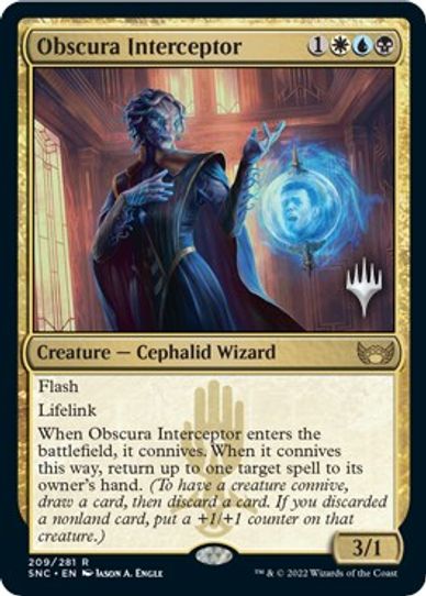 Obscura Interceptor (209) [Promo Pack: Streets of New Capenna]