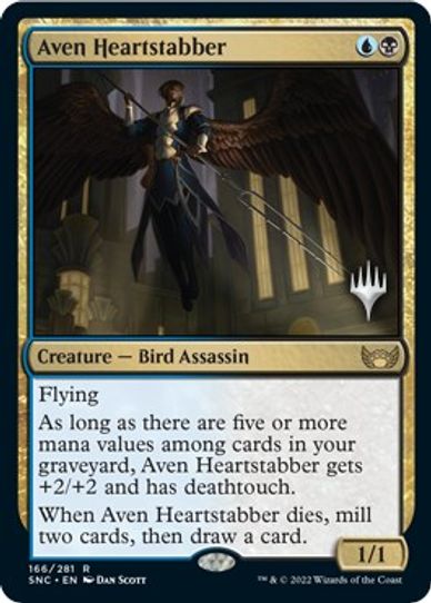 Aven Heartstabber (166) [Promo Pack: Streets of New Capenna]