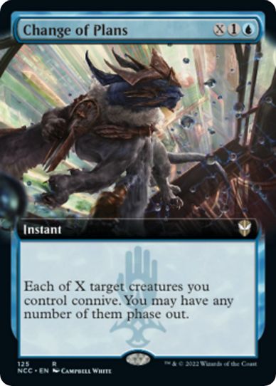 Change of Plans (Extended Art) (125) [Commander: Streets of New Capenna]