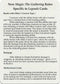 Legends Rules Card [Legends]