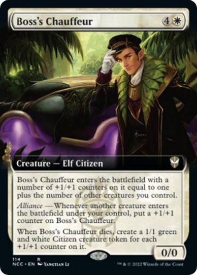 Boss's Chauffeur (Extended Art) (114) [Commander: Streets of New Capenna]