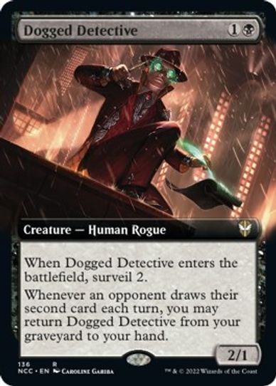 Dogged Detective (Extended Art) (136) [Commander: Streets of New Capenna]