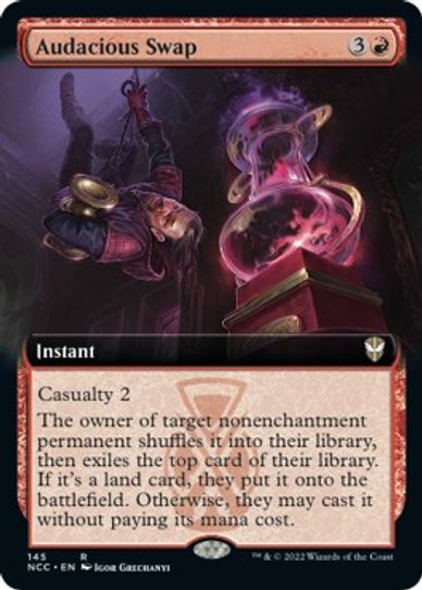 Audacious Swap (Extended Art) (145) [Commander: Streets of New Capenna]