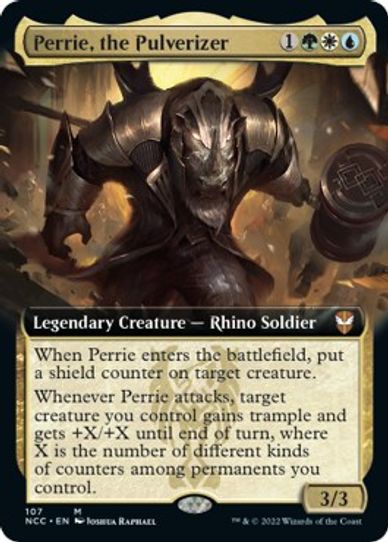Perrie, the Pulverizer (Extended Art) (107) [Commander: Streets of New Capenna]