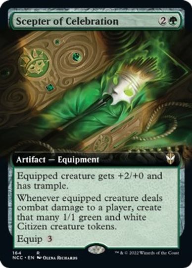 Scepter of Celebration (Extended Art) (164) [Commander: Streets of New Capenna]