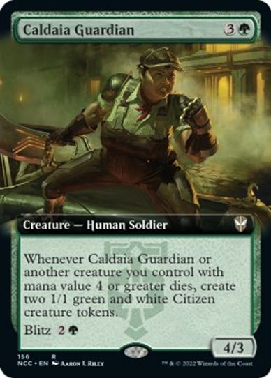 Caldaia Guardian (Extended Art) (156) [Commander: Streets of New Capenna]
