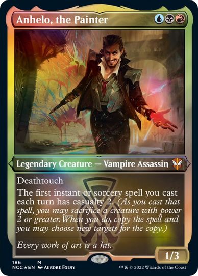 Anhelo, the Painter (Display Commander) - Thick Stock (186) [Commander: Streets of New Capenna]