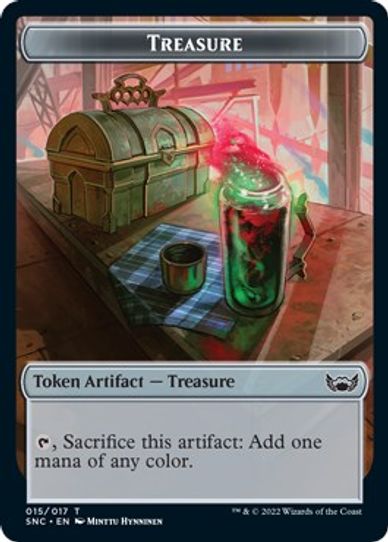 Treasure // Copy Double-sided Token [Streets of New Capenna]