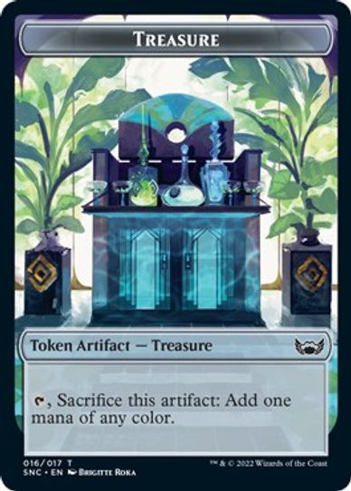 Treasure // Angel Double-sided Token [Streets of New Capenna]