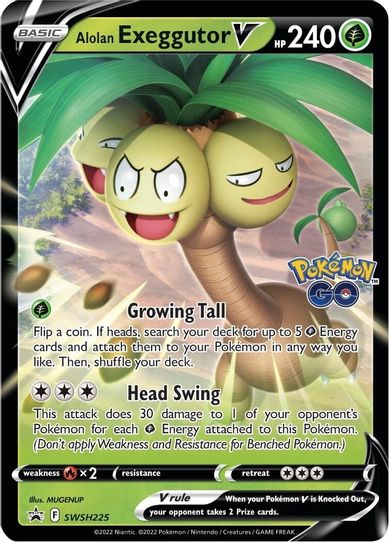 Alolan Exeggutor V SWSH225 (SWSH225) [SWSH: Sword & Shield Promo Cards]