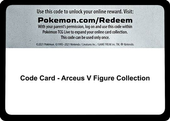 Code Card - Arceus V Figure Collection [SWSH09: Brilliant Stars]
