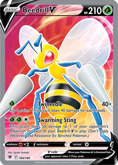 Beedrill V (Full Art) (160/189) [Sword & Shield: Astral Radiance]
